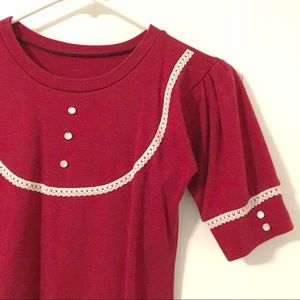 Burgundy Tunic Top